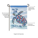 Sea Adventure Suede Garden Flag