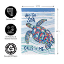 Sea Adventure Suede Garden Flag