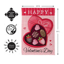 Box Of Chocolate Suede Flag House