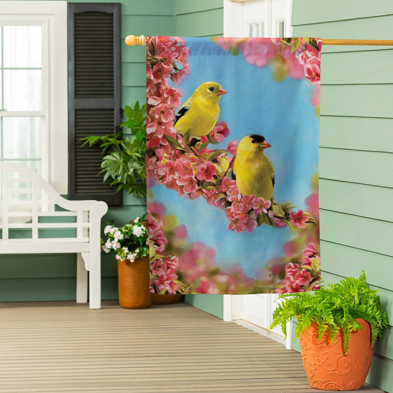 Goldfinch Quartet Suede House Flag