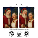 Mr. & Mrs. Claus Portrait Suede Flag Garden