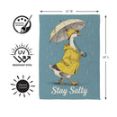 Stay Salty Goose Suede Garden Flag Garden