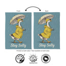 Stay Salty Goose Suede Garden Flag Garden