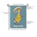 Stay Salty Goose Suede Garden Flag Garden