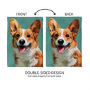 Camera Day Dogs, Corgi Suede GardenFlag