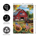 Patriotic Land Suede House Flag