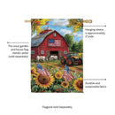 Patriotic Land Suede House Flag