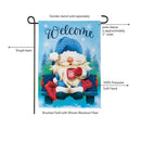 Winter Gnome Welcome Suede Garden Flag Garden