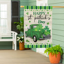 Happy St. Patrick's Day Truck Suede House Flag