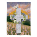 Blessed Cross Suede Flag House