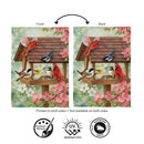 Bird Feeder Friends Suede Garden Flag Garden