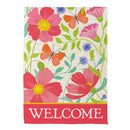 Wildflower Bunch Suede Garden Flag