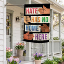 Hate Has No Home Suede Flag House