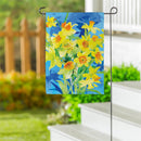 Buttercup Bloom Suede Flag Garden