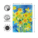 Buttercup Bloom Suede Flag Garden
