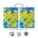 Buttercup Bloom Suede Flag House