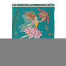 Garden Of Wonder Teal Suede Garden Flag