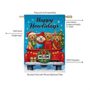 Happy Howlidays Suede Flag House