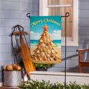 Sand Seashell Tree Suede Flag Garden