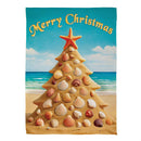 Sand Seashell Tree Suede Flag Garden