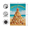 Sand Seashell Tree Suede Flag Garden
