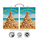 Sand Seashell Tree Suede Flag Garden