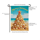 Sand Seashell Tree Suede Flag Garden
