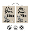 Life Is Better Suede Flag Garden