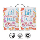 Live in Full Bloom Suede Flag Garden
