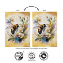 Bee Wreath Suede Flag Garden
