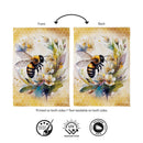 Bee Wreath Suede Flag House