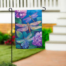 Tale Of Dragonflies Suede Flag Garden