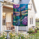 Tale Of Dragonflies Suede Flag House