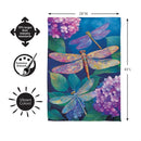 Tale Of Dragonflies Suede Flag House