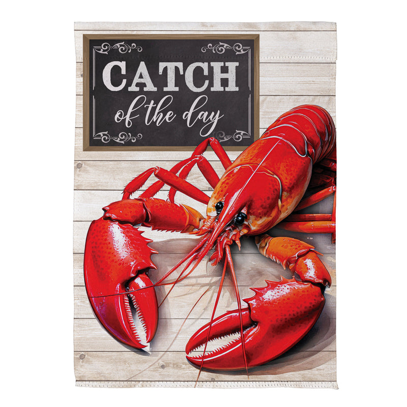 Lobster Catch Suede House Flag