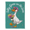 Silly Goose on the Loose Suede House Flag