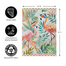 Palm Beach Flamingos Suede Garden Flag