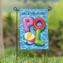 Cool by the Pool Suede Garden Flag