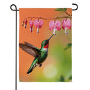 Hummingbird & Nectar Suede Flag Garden