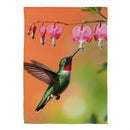 Hummingbird & Nectar Suede Flag House