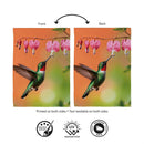 Hummingbird & Nectar Suede Flag House
