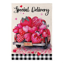Loving Delivery Suede Flag House