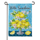 Hello Sunshine Lemons Suede Flag Garden