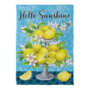 Hello Sunshine Lemons Suede Flag House