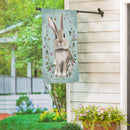 Vintage Floral Hare Suede House Flag