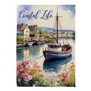 Coastal Life Suede House Flag