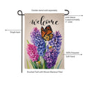 Hyacinth Haven Suede Garden Flag Garden
