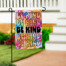 Be Kind Tie Dye Suede Flag Garden