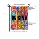 Be Kind Tie Dye Suede Flag Garden