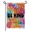 Be Kind Tie Dye Suede Flag Garden